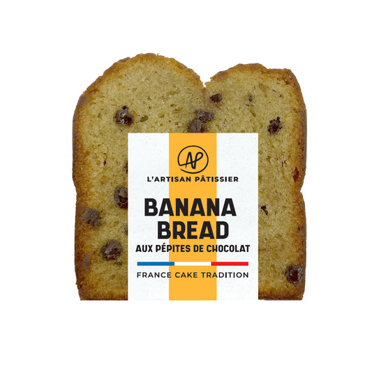 Tranche de Cake Banana Bread aux Pépites de Chocolat