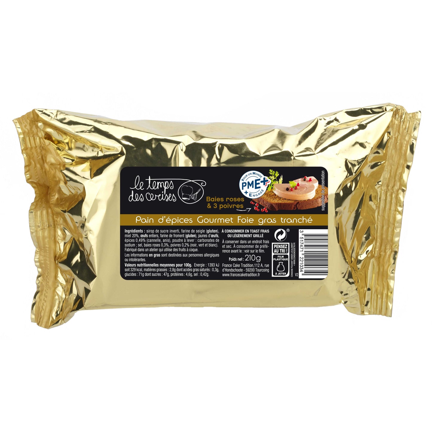 Pain d'Épices Gourmet Baies Roses 3 Poivres