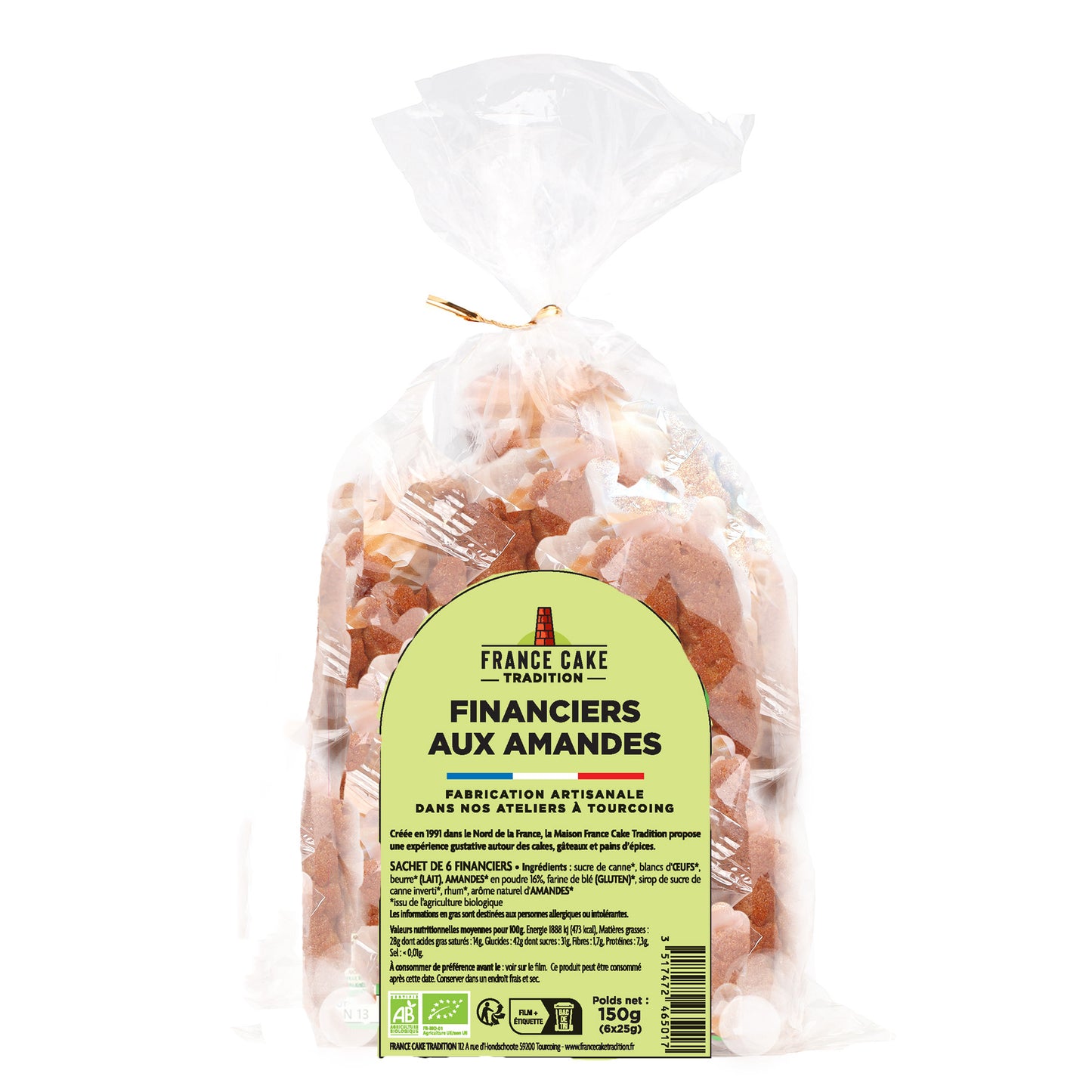 Sachet Mini Financiers aux Amandes