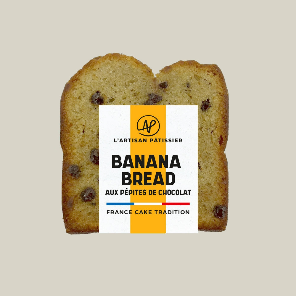 Tranche de Cake Banana Bread aux Pépites de Chocolat