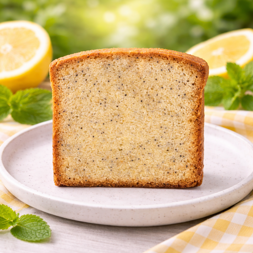 Tranche de Cake au Citron Pavot