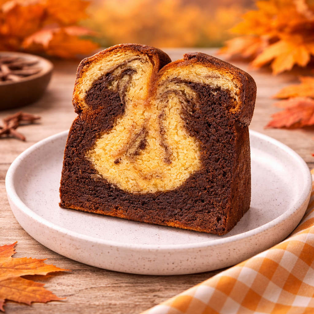 Tranche de Cake Marbré