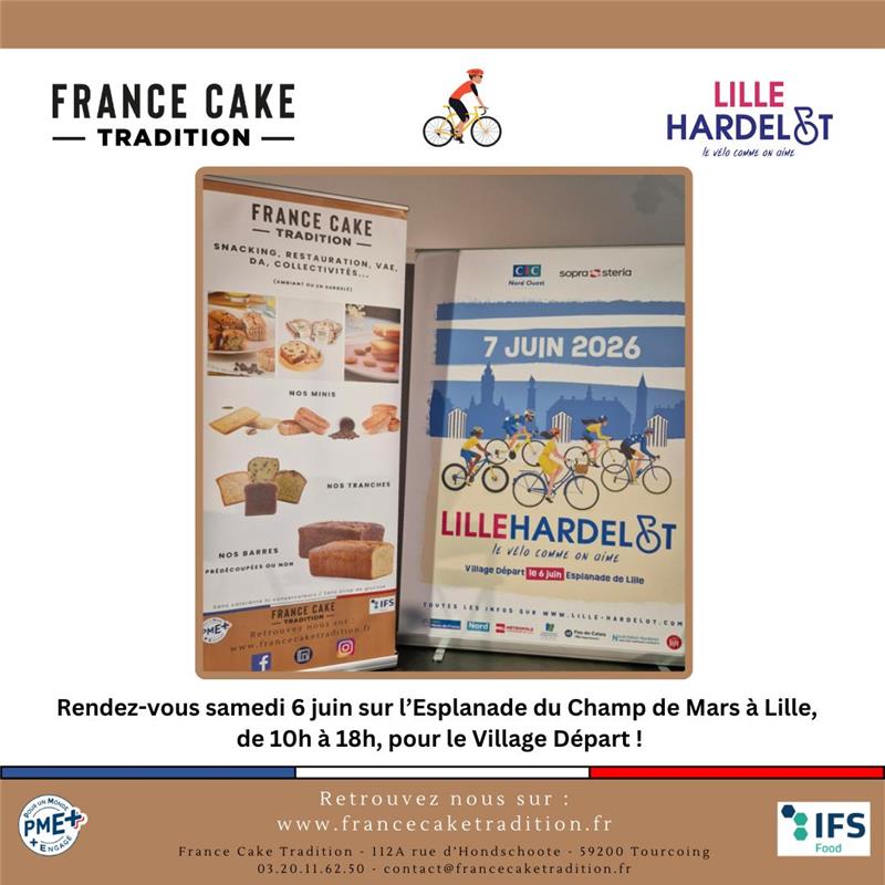 France Cake Tradition renouvelle son partenariat pour la course Lille–Hardelot