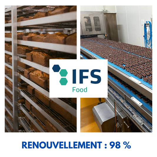 Renouvellement IFS FOOD à 98 %