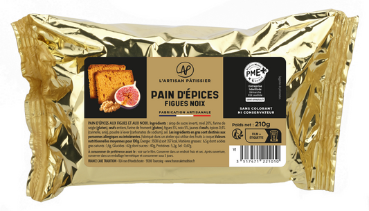 Pain d'Épices Gourmet FIGUES-NOIX Spécial Foie Gras