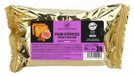 Pain d'Épices Gourmet FIGUES-RAISINS Spécial Foie Gras
