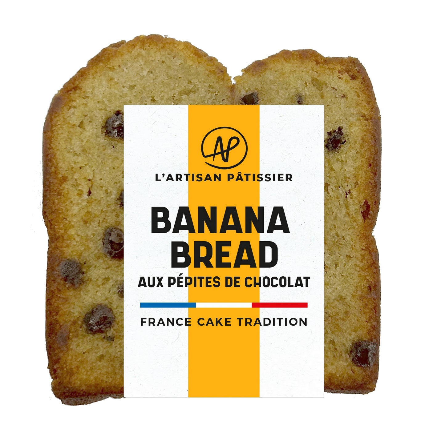 Carton de 12 Tranches de Cake Banana Bread aux Pépites de Chocolat