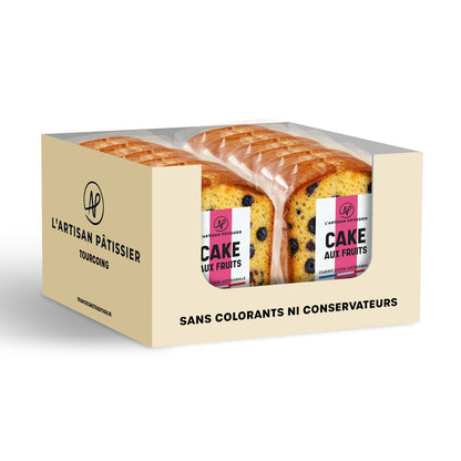Carton de 12 Tranches de Cake aux Fruits